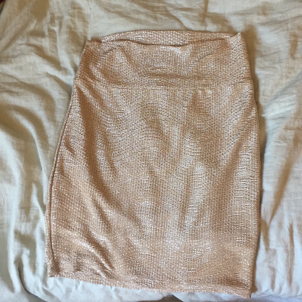 Gold skirt